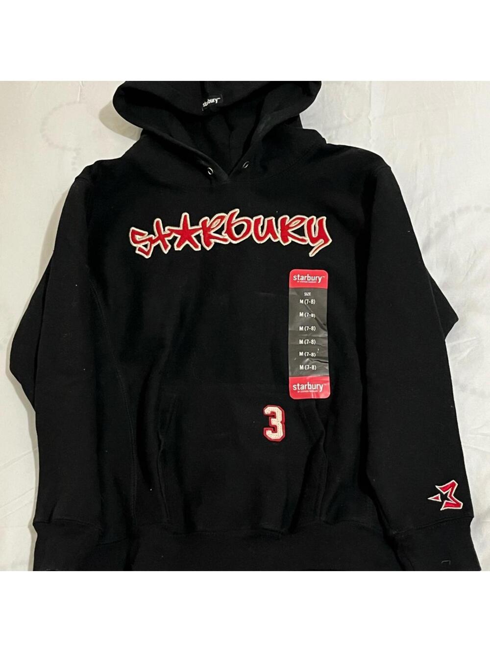 Starbury Black and Red Kids Hoodie Boys Size Medium 7/8 NWOT